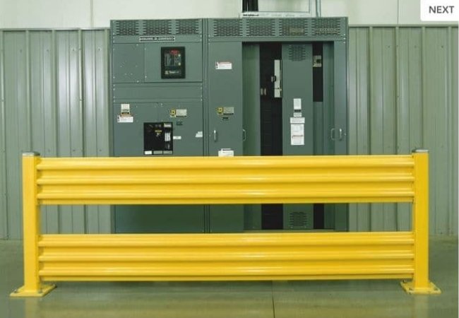 forklift guard rails