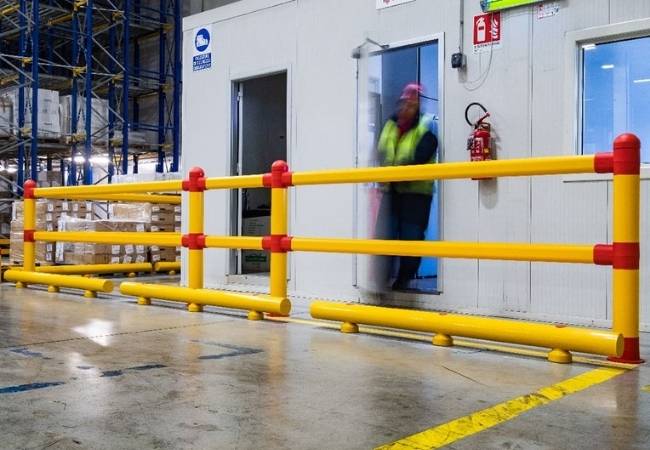 guardrail for warehouse protection