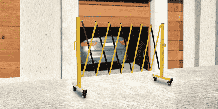 Puerta de barrera para entrada de vehículos