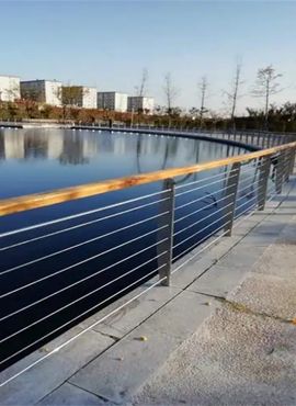 Cable Guardrail for Lake Lane