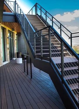 Cable Guardrail for Stairs