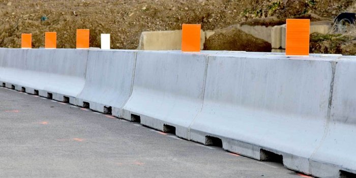 Leitplanke aus Beton