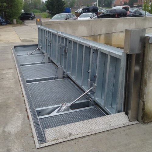 Flip-up Flood Barrier