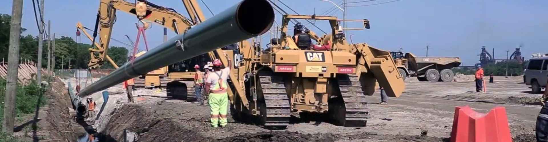 Монтаж газопровода