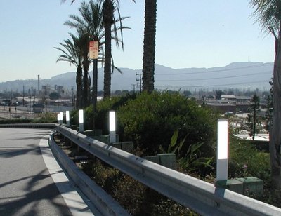 Guardrail Delineators on Rural Roads