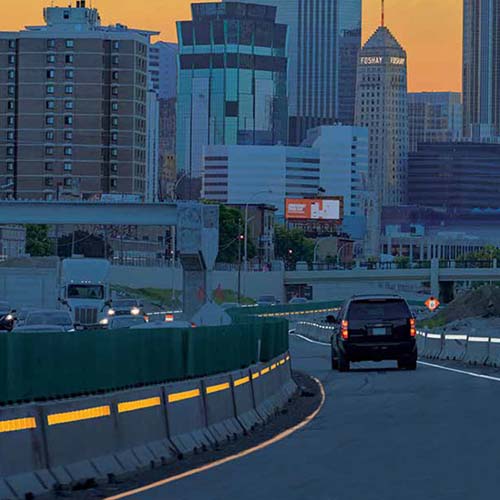 Barandilla lineal para demarcación de peligros