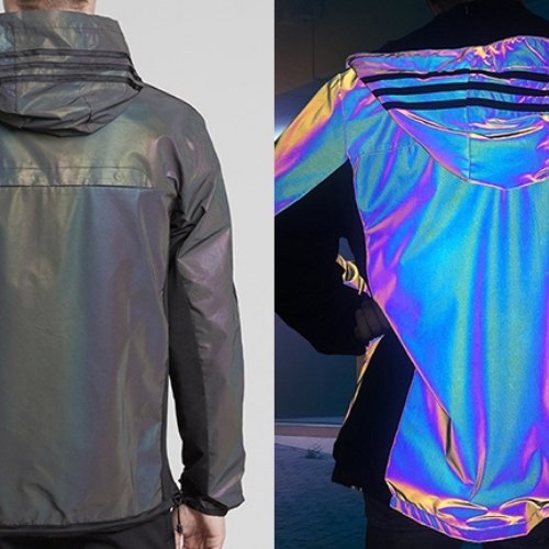 Tejido reflectante iridiscente