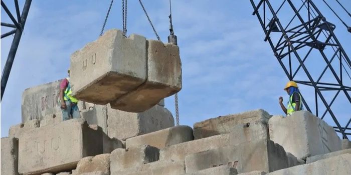 Kentledge Betonblöcke