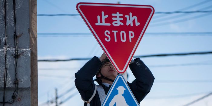 Stop Sign in Japan