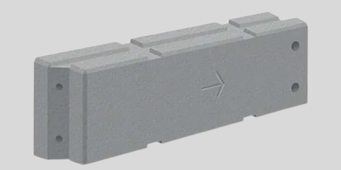 Temporäre vertikale Betonbarrieren