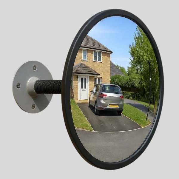 مرآة مرور مثبتة على الحائط