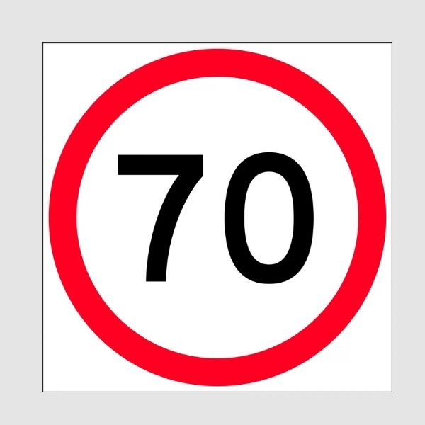 70km in Roundel Sign