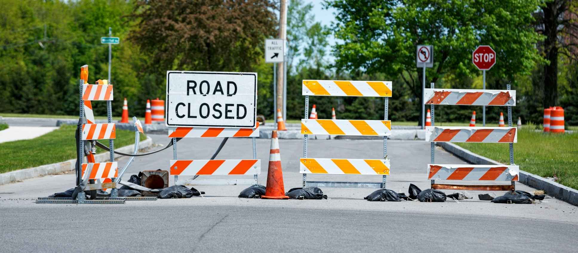 Barrier Board for Road Closure