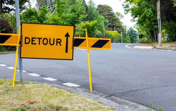 Barrier Board for Traffic Lane Closure