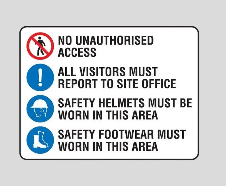 Construction Site Multi Message Sign