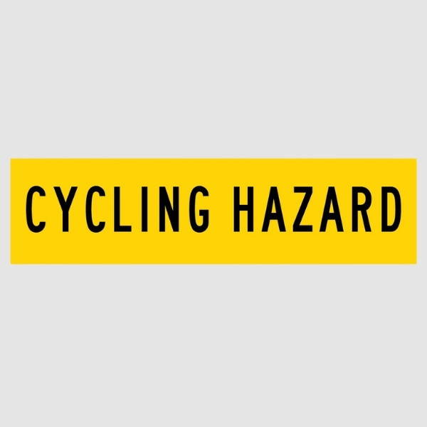 Cycling Hazard Multi Message Sign