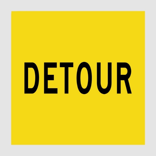 Detour Multi Message Sign