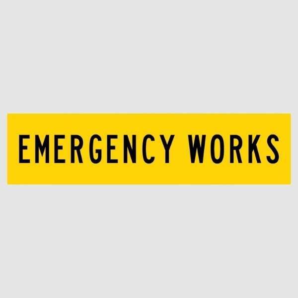 Emergency Works Multi Message Sign