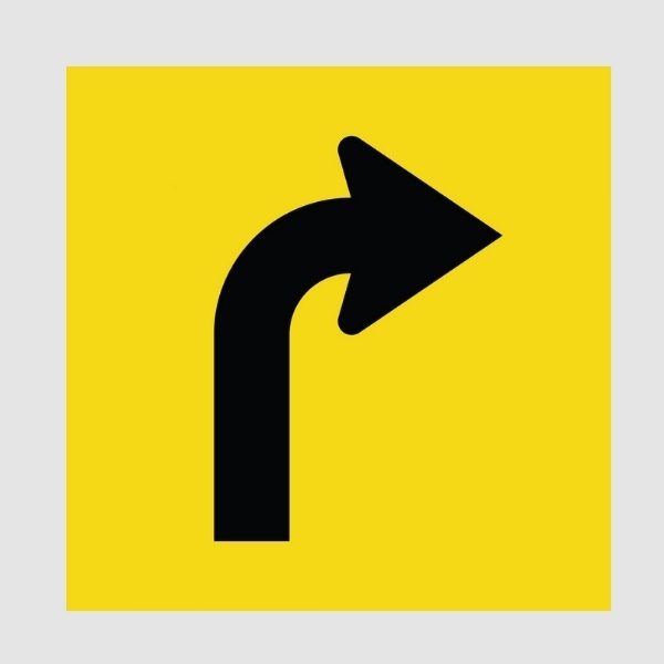 Lane Status Right Arrow Multi Message Sign