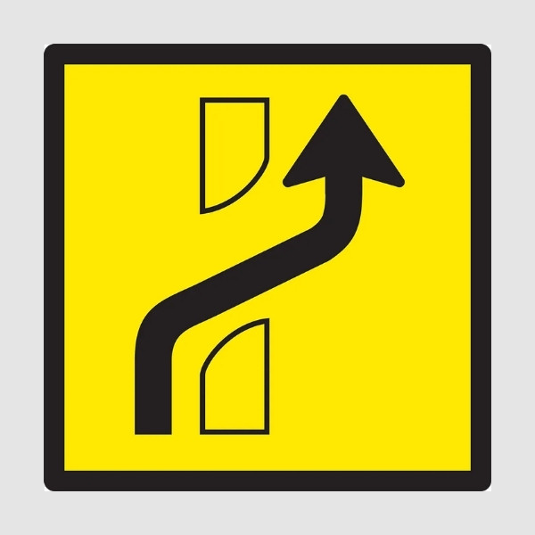 Lane Status Through Median Multi Message Sign