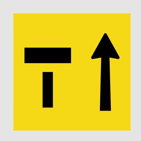 Left Lane of Two Lane Closed Multi Message Sign