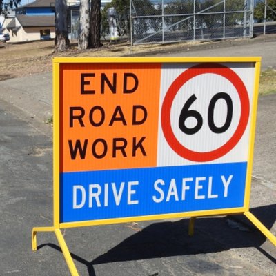 Multi Message Sign in Work Zones