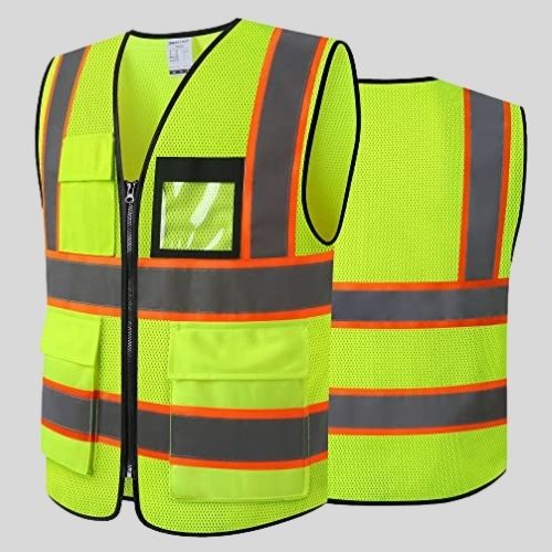 Gilet de sécurité fluo avec poches