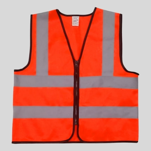 Gilet de sécurité réfléchissant orange
