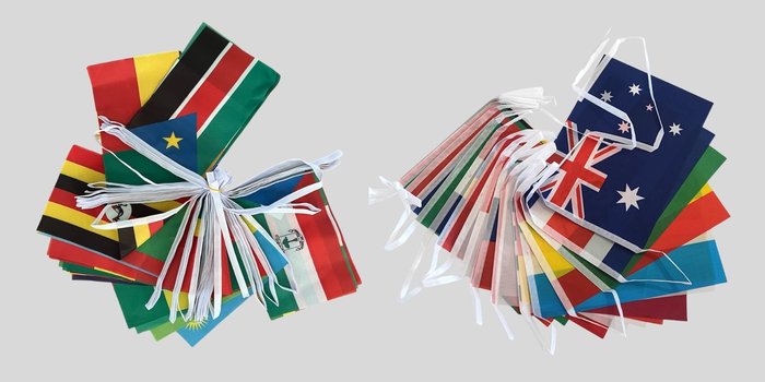 Banderas de poliéster