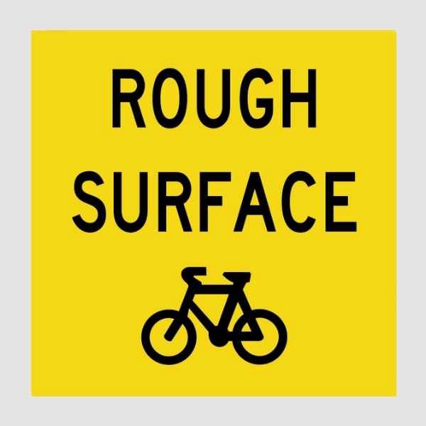 Rough Surface (Cyclist) Multi Message Sign
