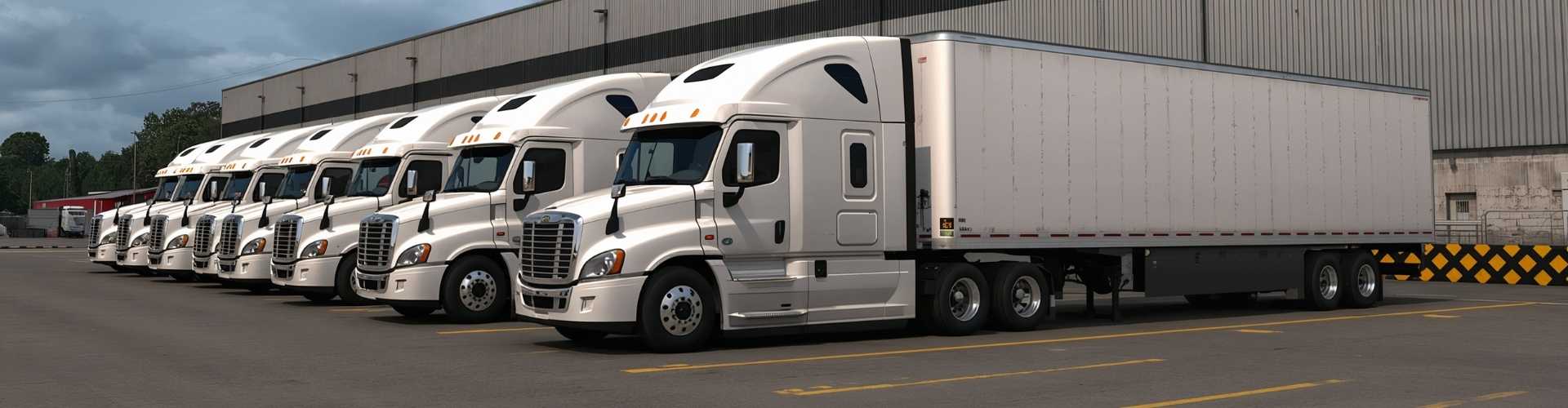 Размеры парковки для грузовиков