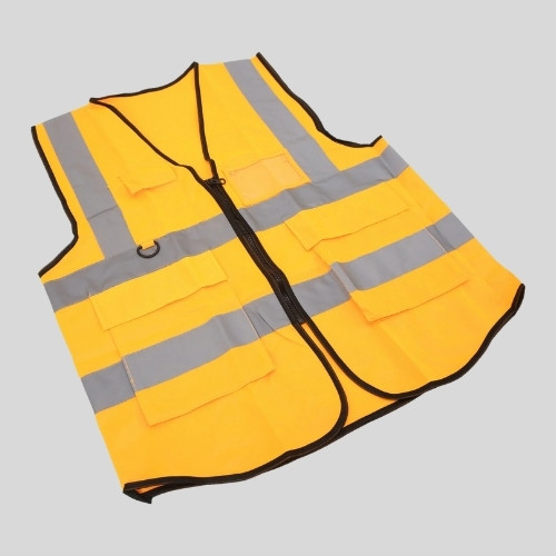 gilet de sécurité doré