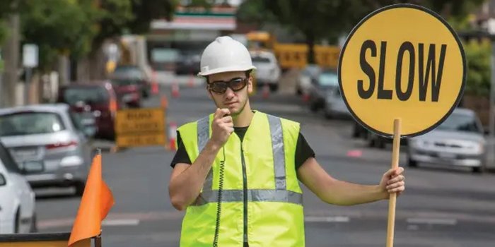Construction Flagger