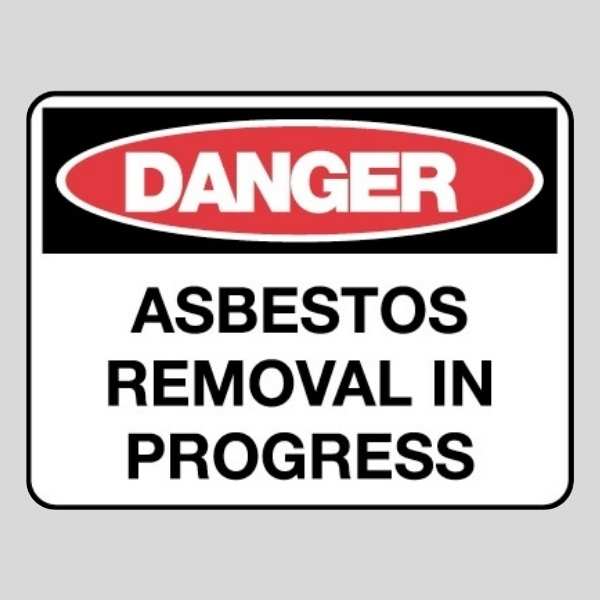 Danger Asbestos Removal Sign