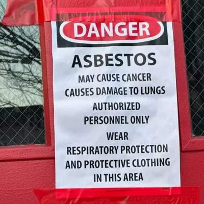 Danger Asbestos Signs for Building Renovation