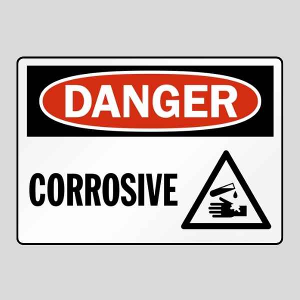 Danger Corrosive Sign