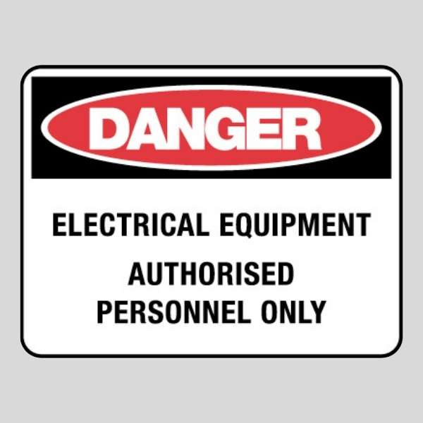 Danger Electrical Equipment Sign