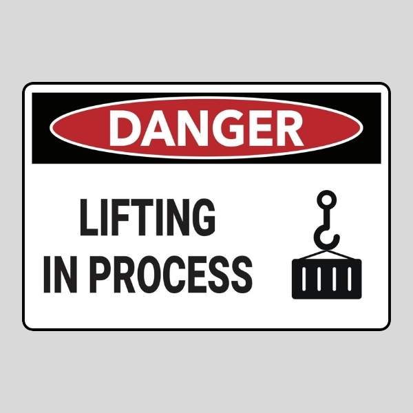Danger Lift Machinery Sign