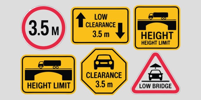 Height Restriction Sign