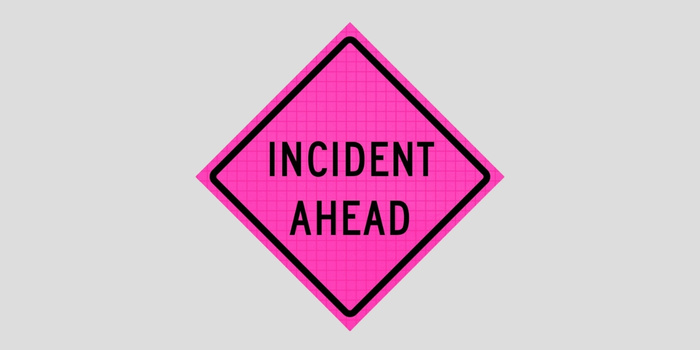 Incident Ahead Sign