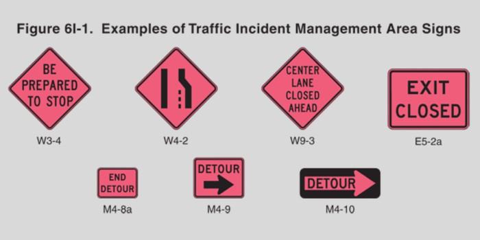 Pink Road Sign Meaning