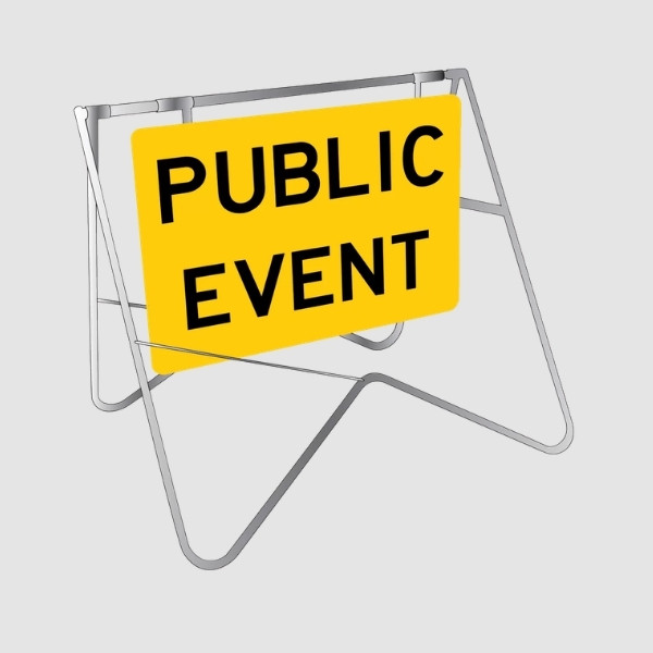 لافتة منصة أرجوحة للفعاليات العامة