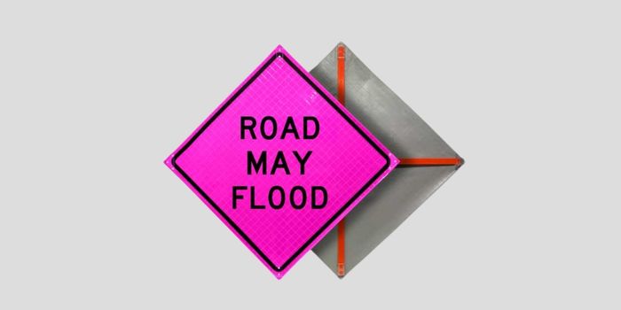 Road May Flood Sign