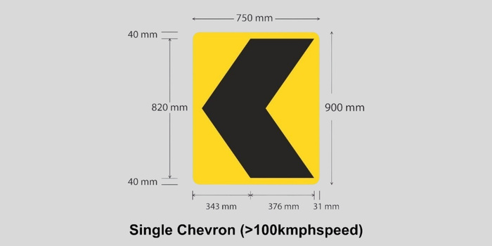Single Chevron Sign