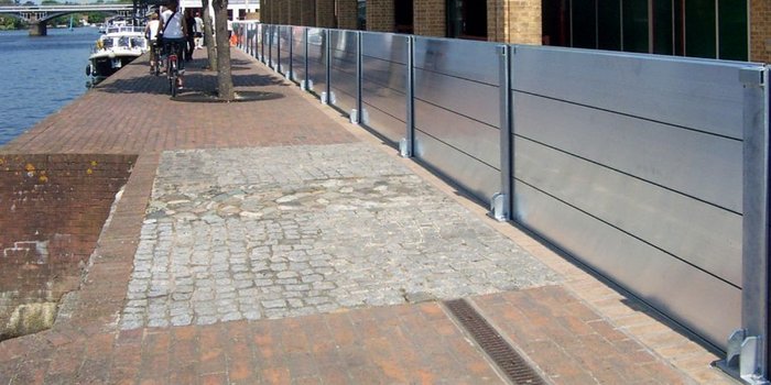 Stop Log Flood Barrier