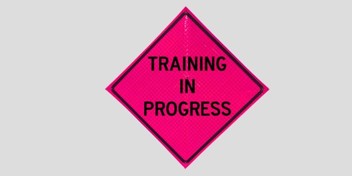 Training in Progress Signs