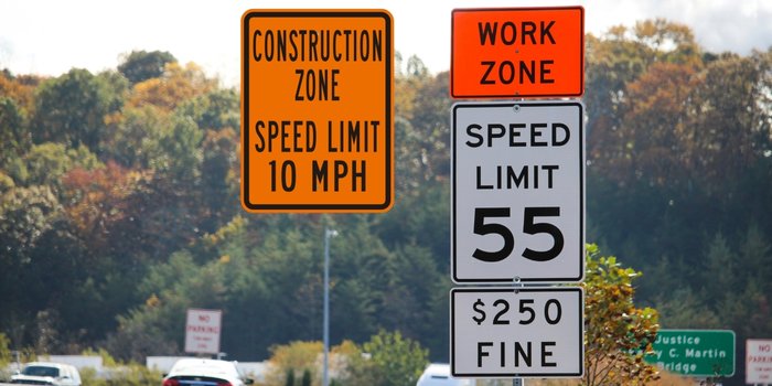Work Zone Speed Limit Sign