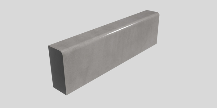 رصيف ذو حافة دائرية