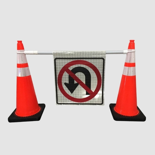 Custom Cone Bar Roll Up Sign