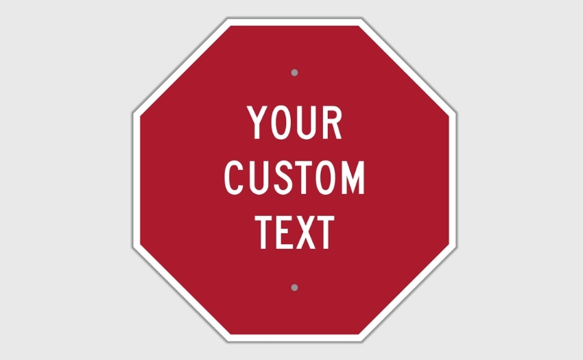 Custom Octagon Traffic Signs